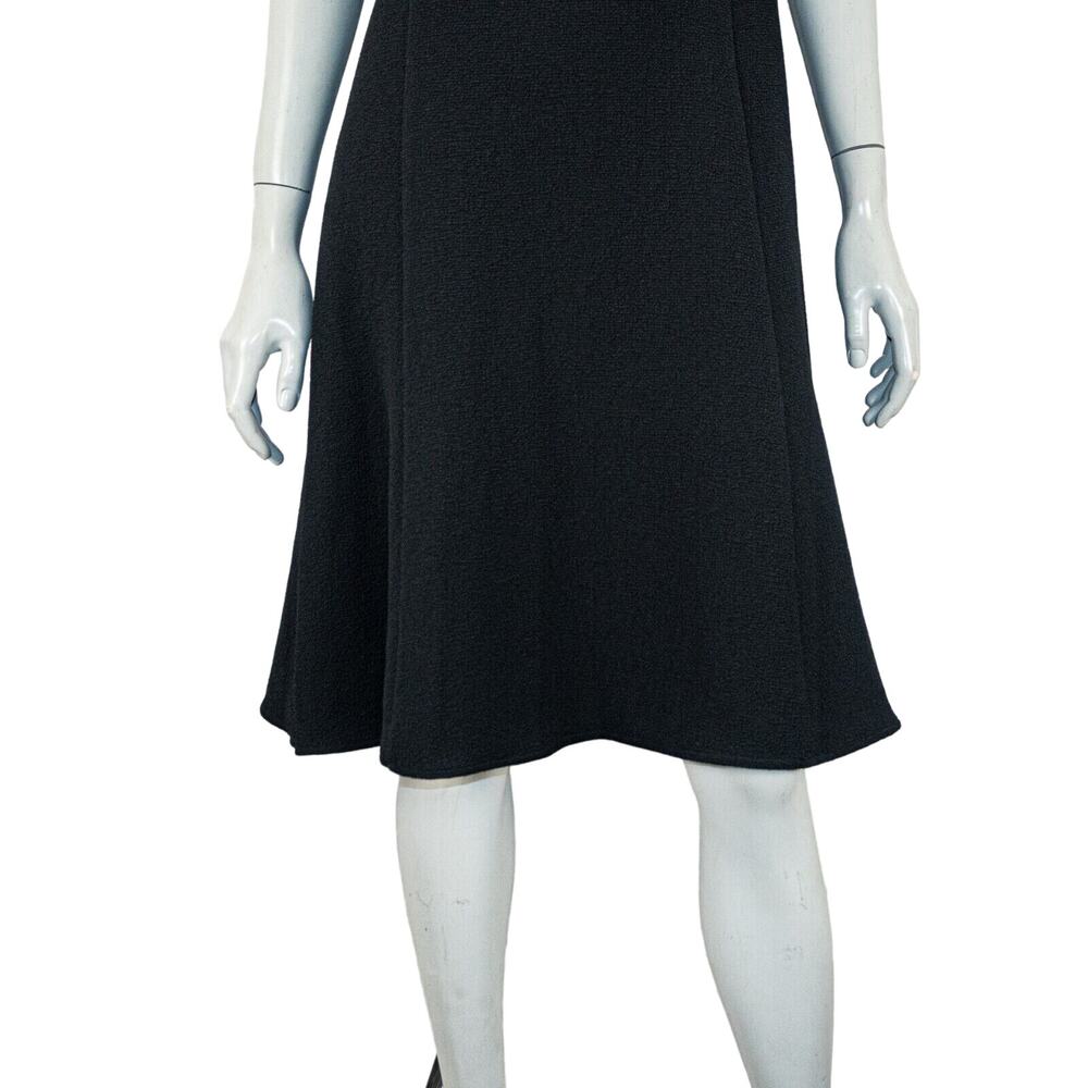 M.M. LAFLEUR Women's The Inez Dress in Black textured Flared skirt sz 2 NWT $240 - Picture 9 of 13